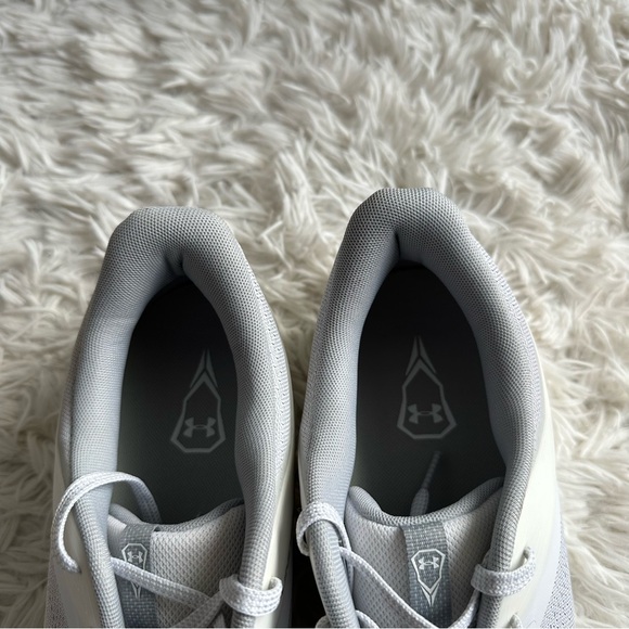 Under Armour Mens Command Cleats White New Size 14 - Picture 3 of 7